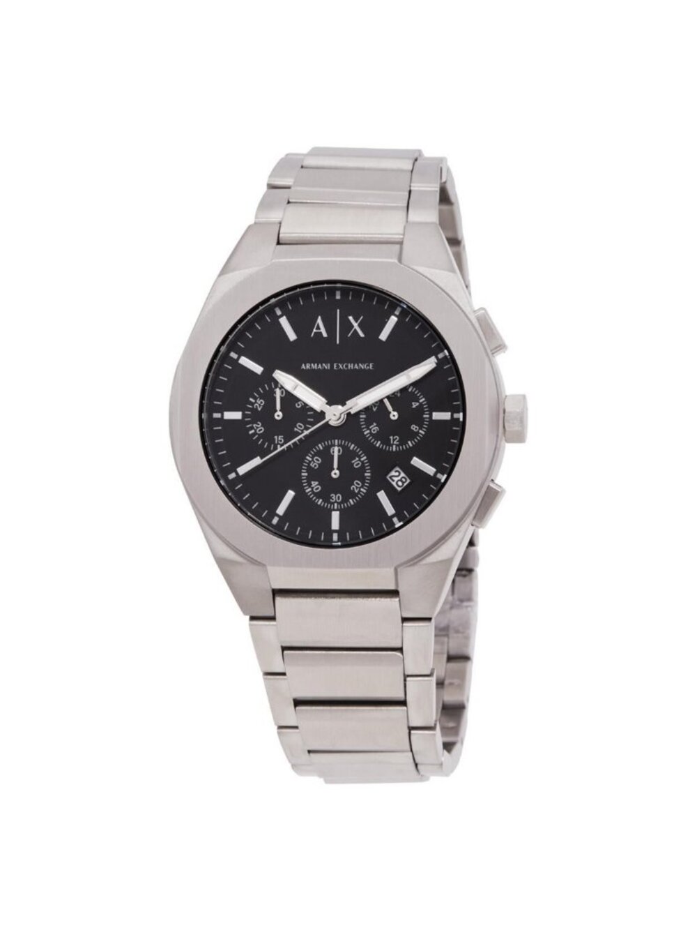 NWT Armani Exchange Rafael Chronograph Quartz Black Dial Men's Watch